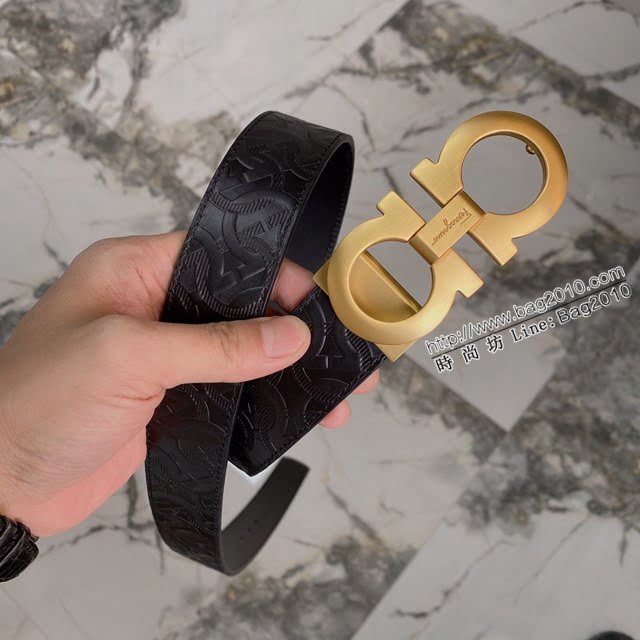 菲拉格慕男士皮帶 Ferragamo雙面牛皮腰帶  jjp2074
